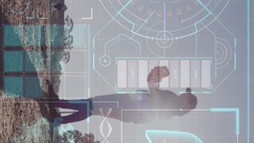 Animation of data processing over caucasian female baseball player. Global sport and digital interface concept digitally generated video. - Powered by Shutterstock - Get 15% off with code: PIKWIZARD15