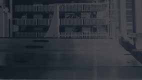 Animation of heart icons and social media data processing over computer servers. Global social media, connections, cloud computing and data processing concept digitally generated video. - Powered by Shutterstock - Get 15% off with code: PIKWIZARD15