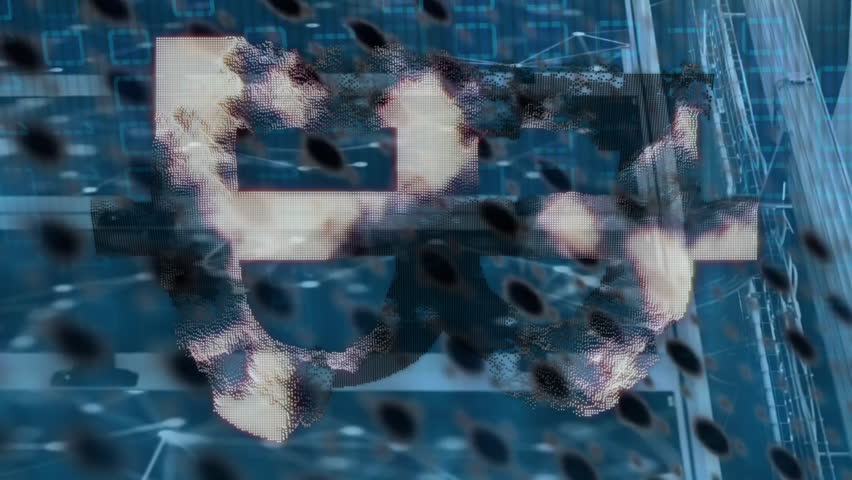 Animation of cryptocurrency, binary coding and data processing over computer servers. Global connections, computing and data processing concept digitally generated video. - Powered by Shutterstock - Get 15% off with code: PIKWIZARD15