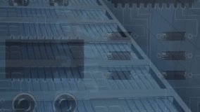 Animation of magnifying glass icon and data processing over computer servers. Global computing, digital interface and data processing concept digitally generated video. - Powered by Shutterstock - Get 15% off with code: PIKWIZARD15