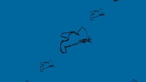 Animation of high heels repeated on blue background. fashion accessories background pattern concept digital animation. - Powered by Shutterstock - Get 15% off with code: PIKWIZARD15