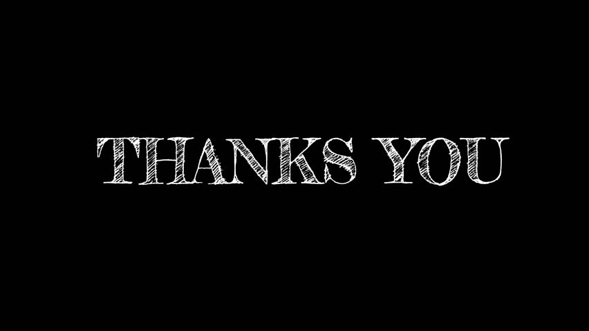 Animated "Thank You" text. typography with classic feel on transparent background. Suitable for titles and messages. alpha channel