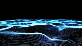 When gauge fading in, hand sweeping, segments pulsing collapsing showing data flow over binary grid. Futuristic, digital, motion, technological, abstract, neon, animation - Powered by Shutterstock - Get 15% off with code: PIKWIZARD15