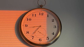 Antique pocket watch with a golden frame, split between warm orange light and cool shadows. A conceptual image symbolizing the passage of time, history, and contrast.. - Powered by Shutterstock - Get 15% off with code: PIKWIZARD15