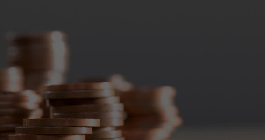 Colored lines appearing under coins with turquoise bars rising and lines tracing financial trends. Finance, data visualization, growth, fluctuation, analytics, investment, market trends