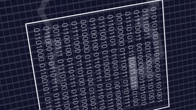 Animation of interface with binary coding and statistical data processing against blue background. Computer interface and business data technology concept - Powered by Shutterstock - Get 15% off with code: PIKWIZARD15