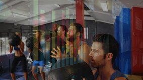 On instructor signal, fitness class lifting medicine balls, squatting and throwing balls at target. Circuit, teamwork, strength, training, vibrant, motivation, cardio - Powered by Shutterstock - Get 15% off with code: PIKWIZARD15