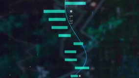 Animation of graphs, globes and computer language over abstract background. Digitally generated, hologram, report, business, globalization, programming language, coding and technology concept. - Powered by Shutterstock - Get 15% off with code: PIKWIZARD15