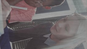 Animation of puzzle pieces over diverse schoolchildren and teacher. autism awareness month and celebration concept digitally generated video. - Powered by Shutterstock - Get 15% off with code: PIKWIZARD15