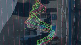 Animation of financial data processing over business people working in office. global business, connections, digital interface and technology concept digitally generated video. - Powered by Shutterstock - Get 15% off with code: PIKWIZARD15