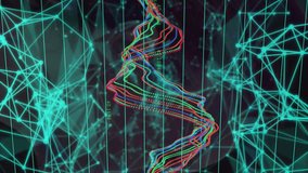 Animation of plexus networks and data processing over caucasian woman face against tunnel. Global networking and business technology concept - Powered by Shutterstock - Get 15% off with code: PIKWIZARD15