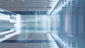 Animation of social media icons and numbers and data processing over computer servers. Global social media, computing, data processing and digital interface concept digitally generated video. - Powered by Shutterstock - Get 15% off with code: PIKWIZARD15