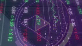 Animation of molecules scope scanning and data processing over cityscape. Global finance economy business and digital interface concept digitally generated video. - Powered by Shutterstock - Get 15% off with code: PIKWIZARD15