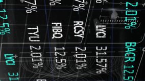 Animation of trading board over programming language and infographic interface in background. Digitally generated, hologram, stock market, report, finance, coding and technology concept. - Powered by Shutterstock - Get 15% off with code: PIKWIZARD15