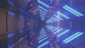 Animation of social media icons over human head model against tunnel in seamless pattern. Social media networking and medical healthcare technology concept - Powered by Shutterstock - Get 15% off with code: PIKWIZARD15