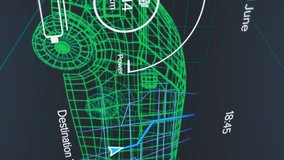 Animation of electric car icons and data processing over 3d car drawing. Global electric car engineering, digital interface, computing and data processing concept digitally generated video. - Powered by Shutterstock - Get 15% off with code: PIKWIZARD15