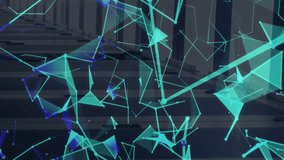 Animation of data processing and loading bar with shapes over server room. Technology and digital interface concept digitally generated video. - Powered by Shutterstock - Get 15% off with code: PIKWIZARD15