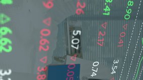 Animation of financial data over caucasian female doctor making notes. health, medical profession, finance and economy concept digitally generated video. - Powered by Shutterstock - Get 15% off with code: PIKWIZARD15