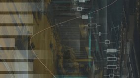 Animation of financial data processing over cityscape. global finances, data processing and digital interface concept digitally generated video. - Powered by Shutterstock - Get 15% off with code: PIKWIZARD15