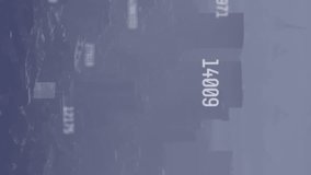 Animation of nft text, numbers and data processing in background. Global business, computing and data processing concept digitally generated video. - Powered by Shutterstock - Get 15% off with code: PIKWIZARD15