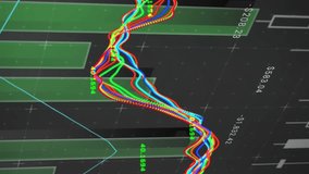 Animation of statistics and financial data processing over grid. Global business, finances and data processing concept digitally generated video. - Powered by Shutterstock - Get 15% off with code: PIKWIZARD15
