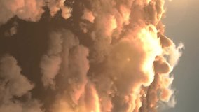 Animation of interface with data processing against clouds and sun in the sky. Computer interface and cloud data storage technology concept - Powered by Shutterstock - Get 15% off with code: PIKWIZARD15