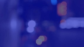 Animation of heart icon over cityscape at night on blue background. social media and communication interface concept digitally generated video. - Powered by Shutterstock - Get 15% off with code: PIKWIZARD15