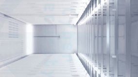 Animation of padlock icon and digital data processing over computer servers. Global connections, computing and data processing concept digitally generated video. - Powered by Shutterstock - Get 15% off with code: PIKWIZARD15