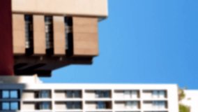 Social media notifications animation over city buildings and blue sky. Technology, communication, digital, connectivity, urban, networking - Powered by Shutterstock - Get 15% off with code: PIKWIZARD15