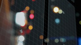 Financial data and stock market animation over city lights at night. Finance, cityscape, economy, trading, investment, analytics - Powered by Shutterstock - Get 15% off with code: PIKWIZARD15