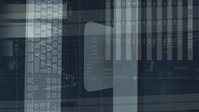 Animation of statistics and data processing over computer servers. Global computing, digital interface and data processing concept digitally generated video. - Powered by Shutterstock - Get 15% off with code: PIKWIZARD15