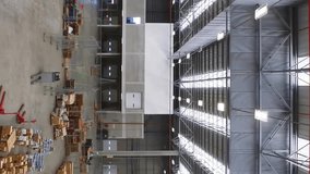 In warehouse, digital data processing animation over storage and logistics area. warehousing, supply chain, inventory, automation - Powered by Shutterstock - Get 15% off with code: PIKWIZARD15