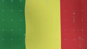 Animation of graphs, data and energy icons over flag of bolivia. National economy, energy, travel, data, finance, digital interface, business and communication, digitally generated video. - Powered by Shutterstock - Get 15% off with code: PIKWIZARD15