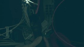 Animation of data processing over caucasian woman inspecting server room. global technology and digital interface concept digitally generated video. - Powered by Shutterstock - Get 15% off with code: PIKWIZARD15