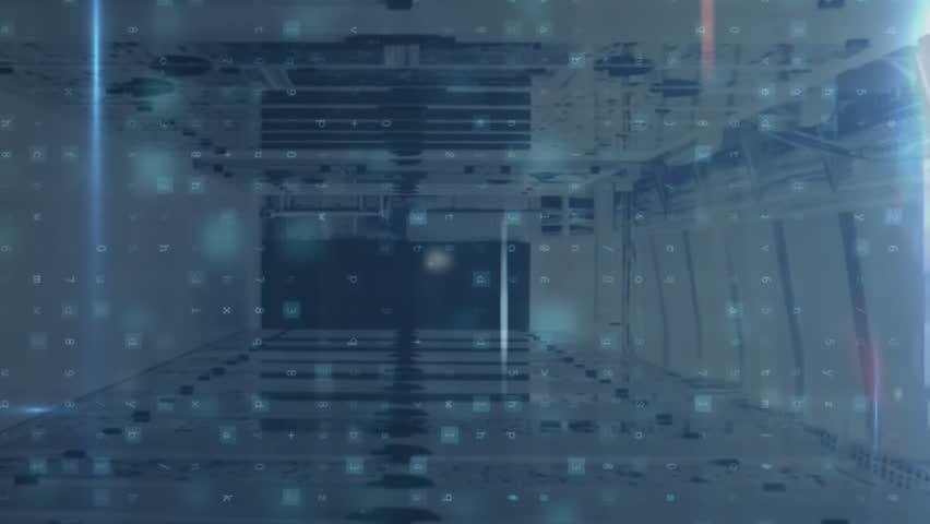 Animation of digital interface with network of connections over server room. global connections, data processing and digital interface concept digitally generated video. - Powered by Shutterstock - Get 15% off with code: PIKWIZARD15