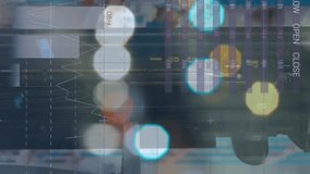 Animation of data processing over turret truck in warehouse. global business, finances, connections and digital interface concept digitally generated video. - Powered by Shutterstock - Get 15% off with code: PIKWIZARD15