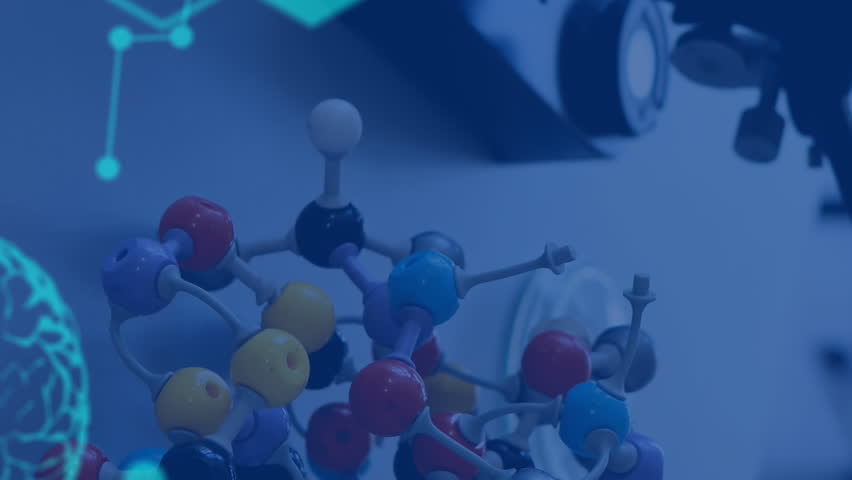 Animation of data processing over laboratory equipment in lab. global science and digital interface concept digitally generated video. - Powered by Shutterstock - Get 15% off with code: PIKWIZARD15