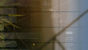 Animation of financial graphs over electricity poles. energy, electricity, finance and economy concept digitally generated video. - Powered by Shutterstock - Get 15% off with code: PIKWIZARD15