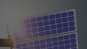 Animation of data processing over solar panel. Global technology and digital interface concept digitally generated video. - Powered by Shutterstock - Get 15% off with code: PIKWIZARD15