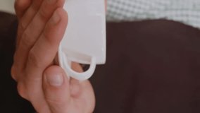 Animation of data processing over hands holding cup of coffee. Global business and digital interface concept digitally generated video. - Powered by Shutterstock - Get 15% off with code: PIKWIZARD15