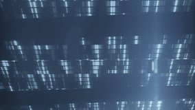 Animation of data processing and moving columns over fireworks. Global technology, computing and digital interface concept digitally generated video. - Powered by Shutterstock - Get 15% off with code: PIKWIZARD15