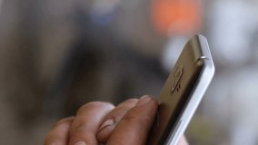 Animation of data over hands of caucasian man using smartphone. Data processing and technology concept digitally generated video. - Powered by Shutterstock - Get 15% off with code: PIKWIZARD15