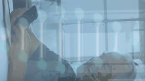 Animation of social media icons over mid of business handshake. Global business connections digital interface and technology concept digitally generated video. - Powered by Shutterstock - Get 15% off with code: PIKWIZARD15