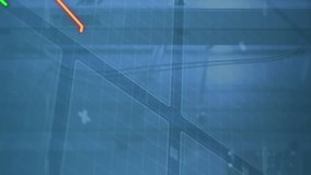 Animation of graphs moving over interface with data processing against computer server room. Computer interface and business data storage technology concept - Powered by Shutterstock - Get 15% off with code: PIKWIZARD15