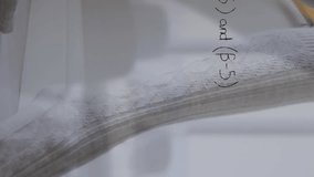 Animation of mathematical equations and data processing over woman dancing. Global technology, computing and digital interface concept digitally generated video. - Powered by Shutterstock - Get 15% off with code: PIKWIZARD15