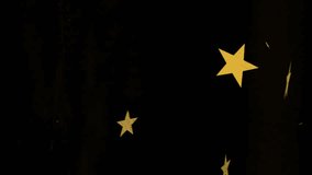 Animation of stars falling over chips. Casino, gambling and digital interface concept digitally generated video. - Powered by Shutterstock - Get 15% off with code: PIKWIZARD15