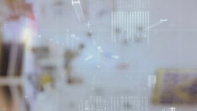 Animation of financial data processing over blurred background. Global business, finances and digital interface concept digitally generated video. - Powered by Shutterstock - Get 15% off with code: PIKWIZARD15