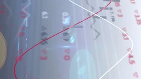 Animation of online orange question mark icons moving over financial data processing. global networking, technology and digital interface concept digitally generated video. - Powered by Shutterstock - Get 15% off with code: PIKWIZARD15