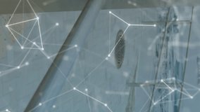 Animation of network and processing data over male athlete with running blade exercising by the sea. sport, achievement and communication technology concept, digitally generated video. - Powered by Shutterstock - Get 15% off with code: PIKWIZARD15