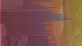 Animation of financial data processing and arrows over cityscape. global finance, business and digital interface concept digitally generated video. - Powered by Shutterstock - Get 15% off with code: PIKWIZARD15